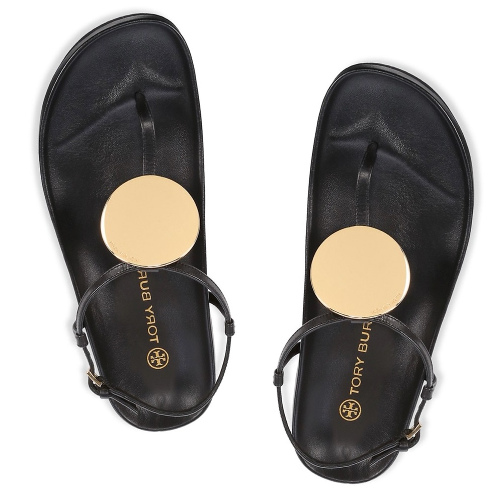 ☀️NWT☀️TORY BURCH Patos Sandals Black 7